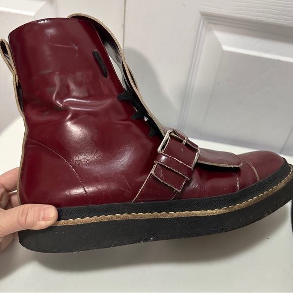 Marmi rouge Other - Stylish Men's Red Leather Boots